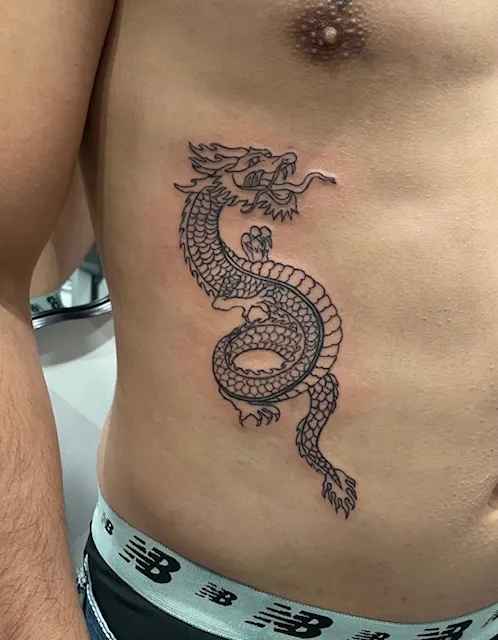 Custom Dragon Outline Design/ Incomplete PotterySun