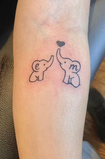 Elephant Mother Child Inspired Design